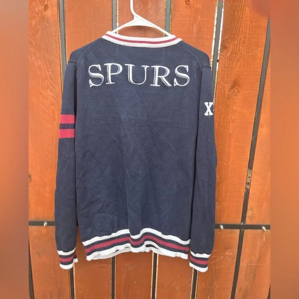 Varsity Old School Cardigan Sweater size large